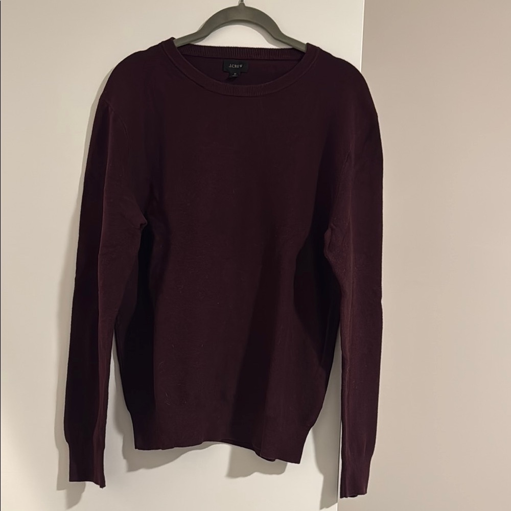 J. Crew Men's Crewneck Sweater - Burgundy